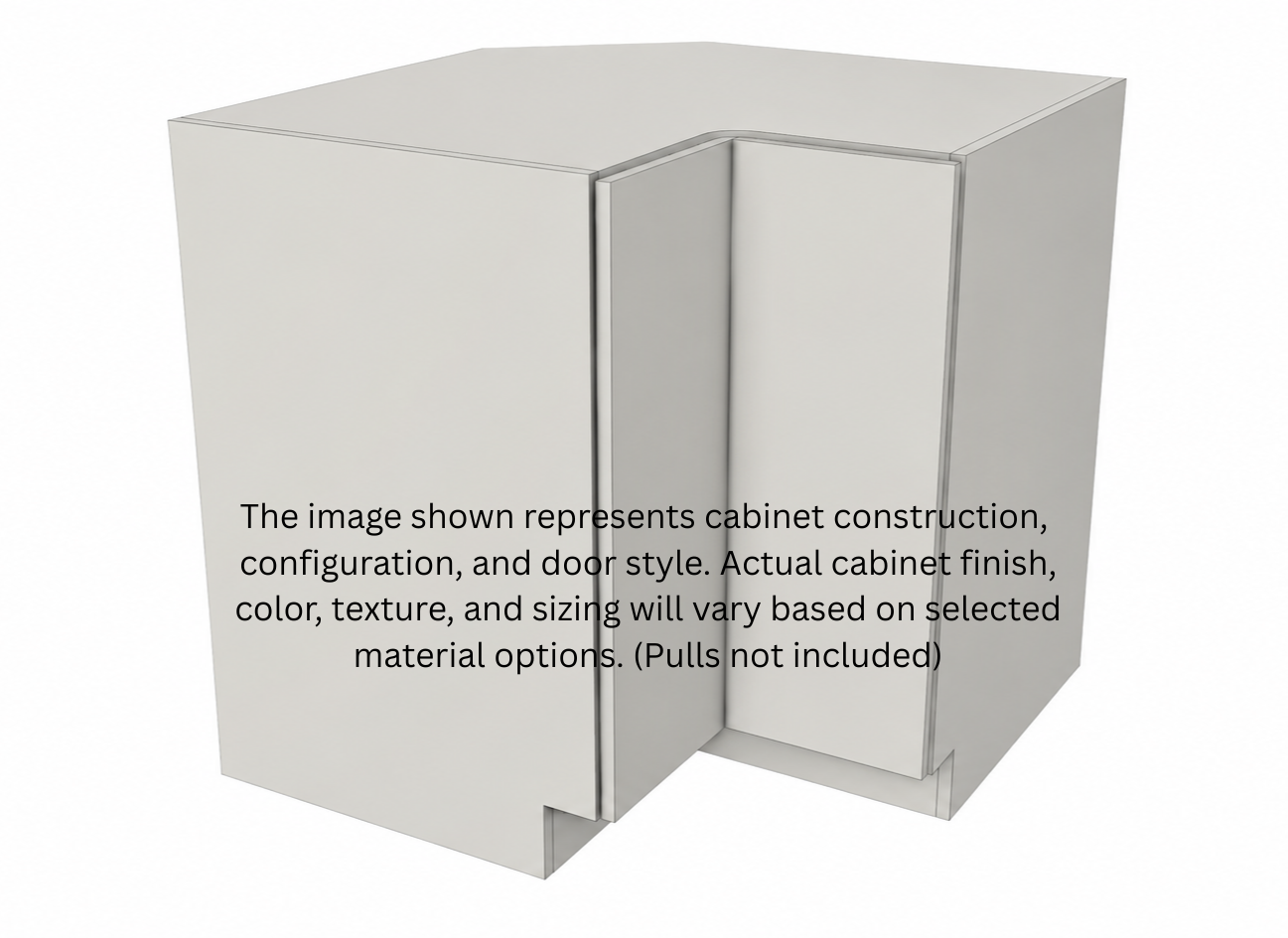 Stock Line 90 degree base corner cabinet