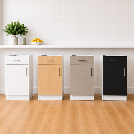Stock Line 1-Door 1-Drawer Base Cabinet
