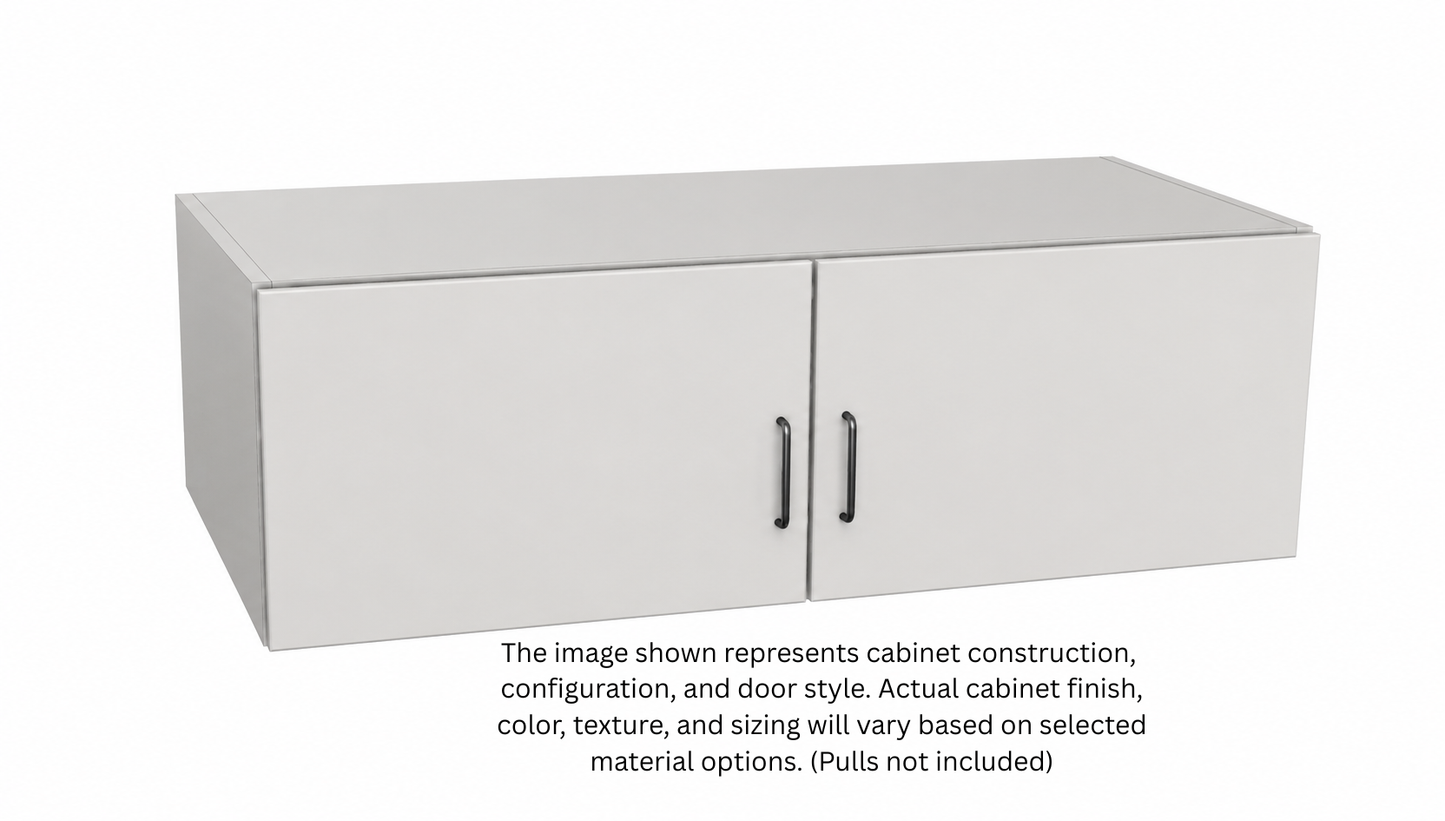 Stock Line 2-Door Wall Deep Cabinet 12" Tall