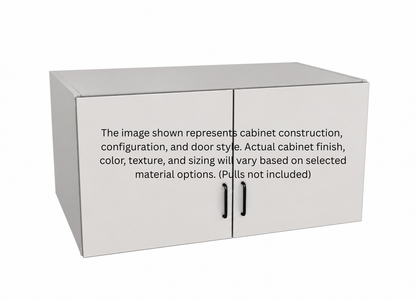 Stock Line 2-Door Wall Deep Cabinet 18" Tall