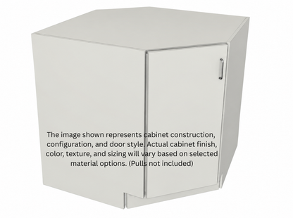 Stock Line 45 degree base corner cabinet